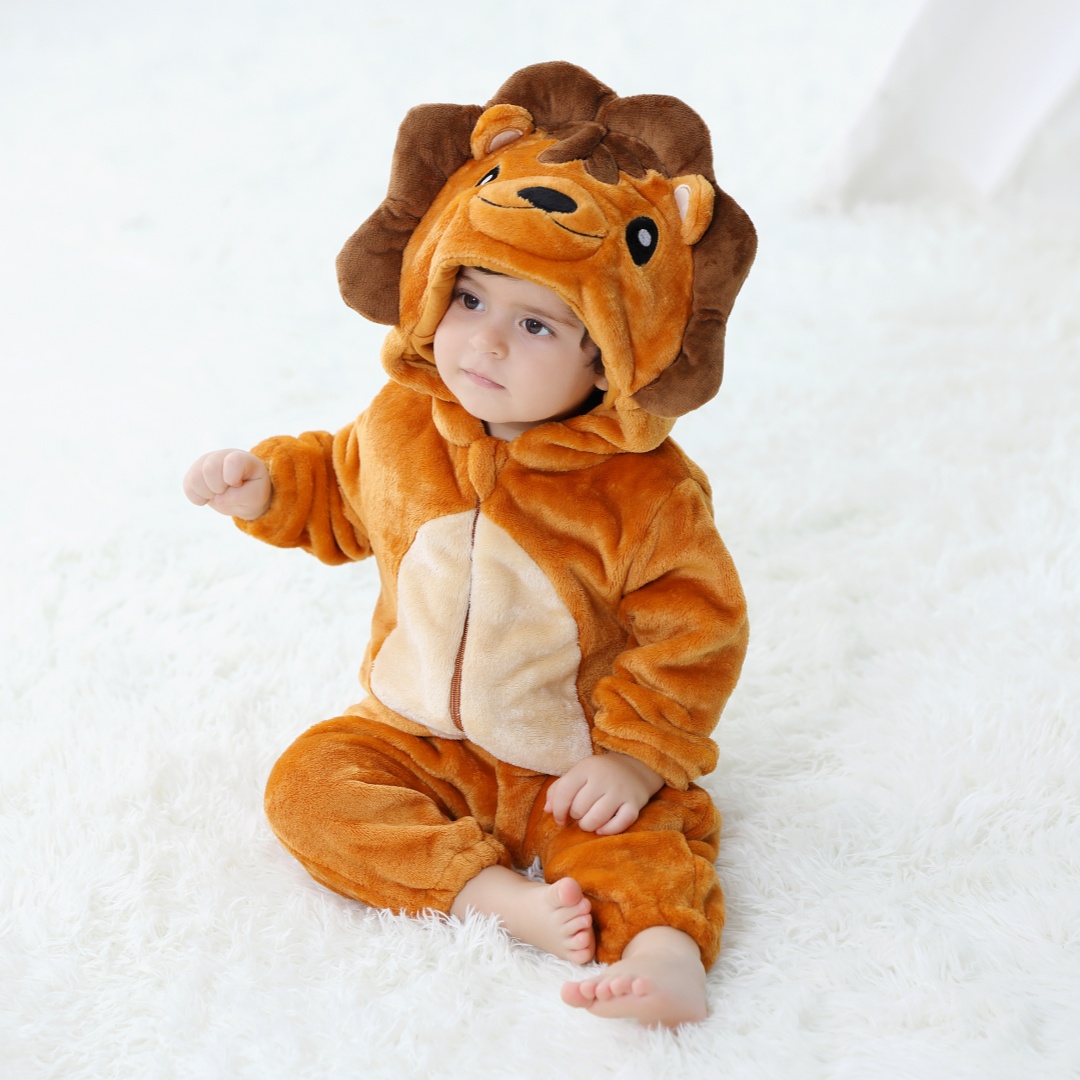 Spiderman Jumpsuit Kids - Bebek Kigurumi Sevimli Aslan Karikatür Romper