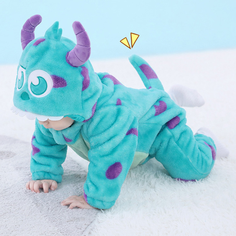 Spiderman Jumpsuit Kids - Bebek Sully Romper Mavi Sıcak Onesie