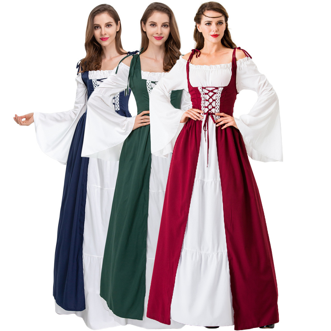 Medieval Renaissance Dress Women - Bayan ortaçağ prenses elbise rönesans viktorya