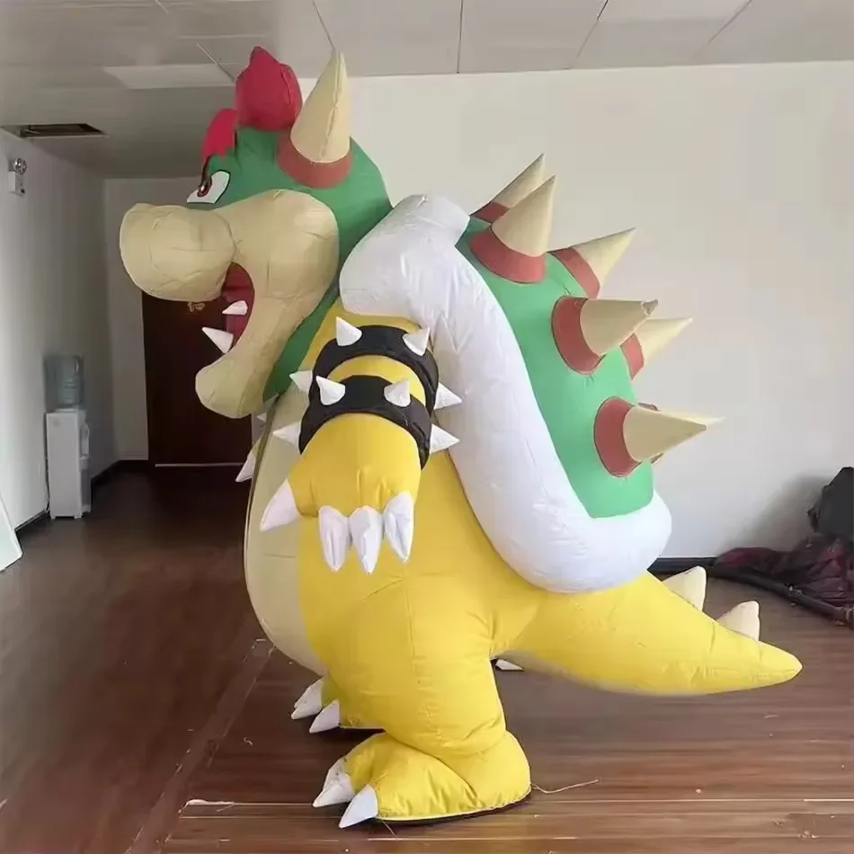 Inflatable Dinosaur Costume Adult - Şişme 2M Ejderha Kaplumbağa Maskot Bebek