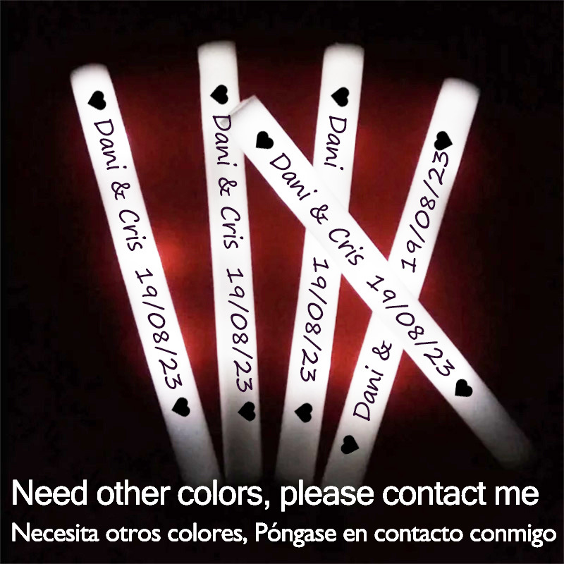 Flashing Led Foam Sticks Party - 60/100/500 adet LED parlak çubuk kolye