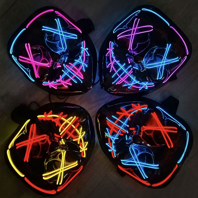 Led Purge Mask Halloween - Korkunç Kablosuz Işıklı LED Purge Maskeleri