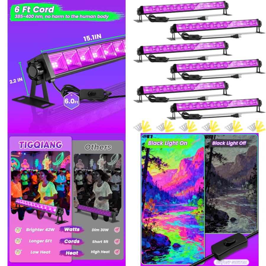 4W Paket LED Siyah Işık Çubuğu - Party Supplies incelemesi ve fiyatı
