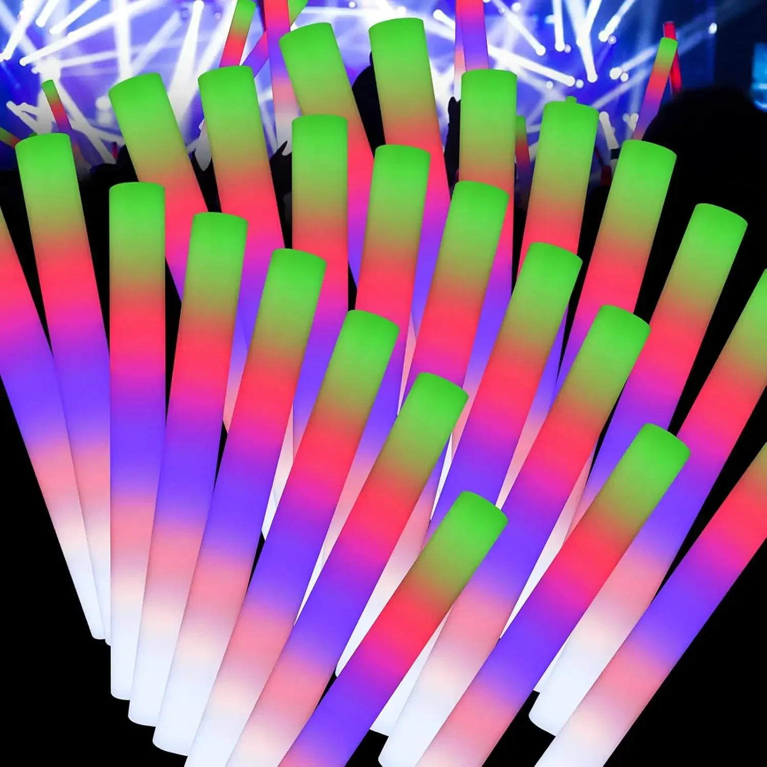 1Z-50PCS Led Köpük Işık Çubukl - Flashing Led Foam Sticks Party incelemesi ve fiyatı