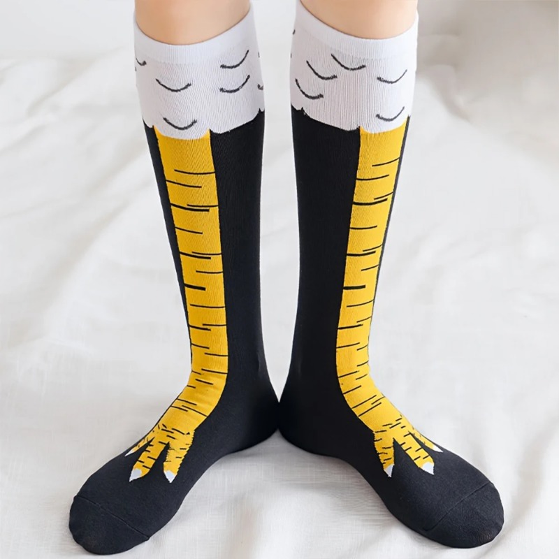 1/2/5 Çift Kadın Diz Üstü Çora - Funny Chicken Leg Socks incelemesi ve fiyatı