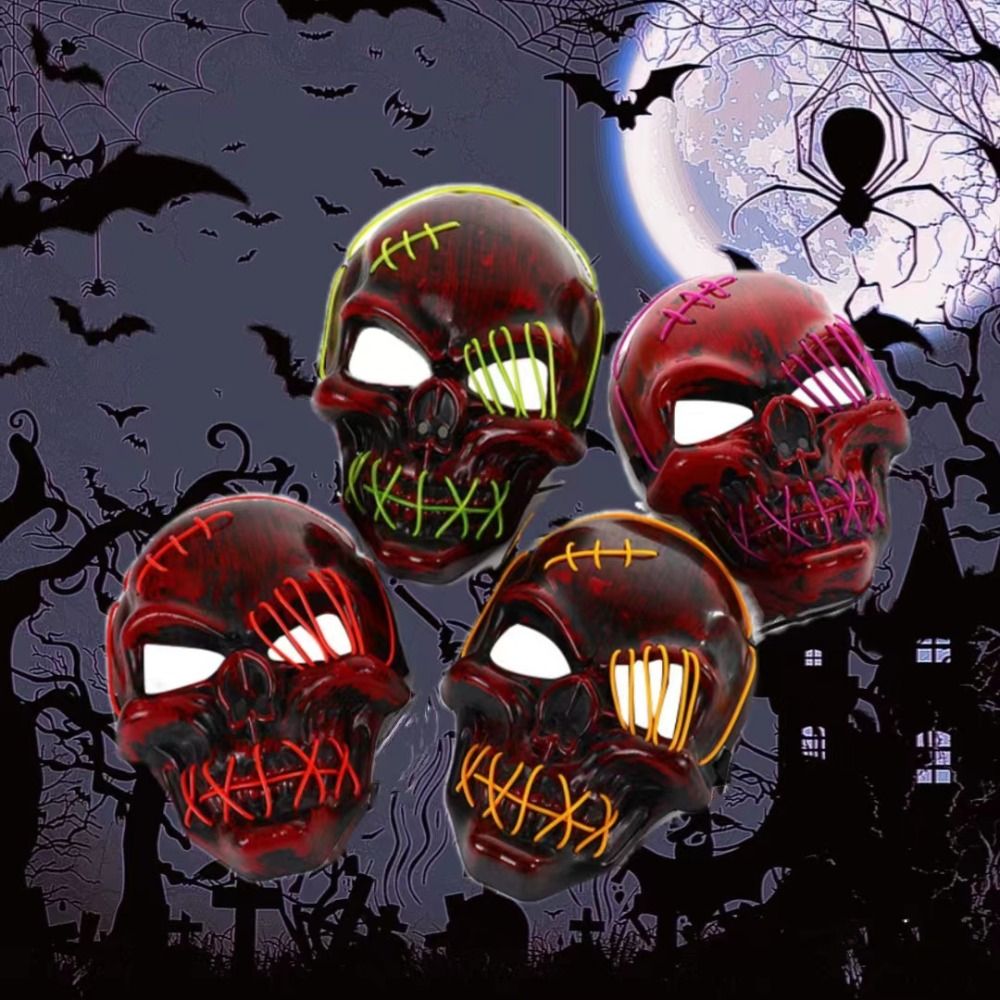 Gotik Cadılar Bayramı Kafatası - Led Purge Mask Halloween incelemesi ve fiyatı