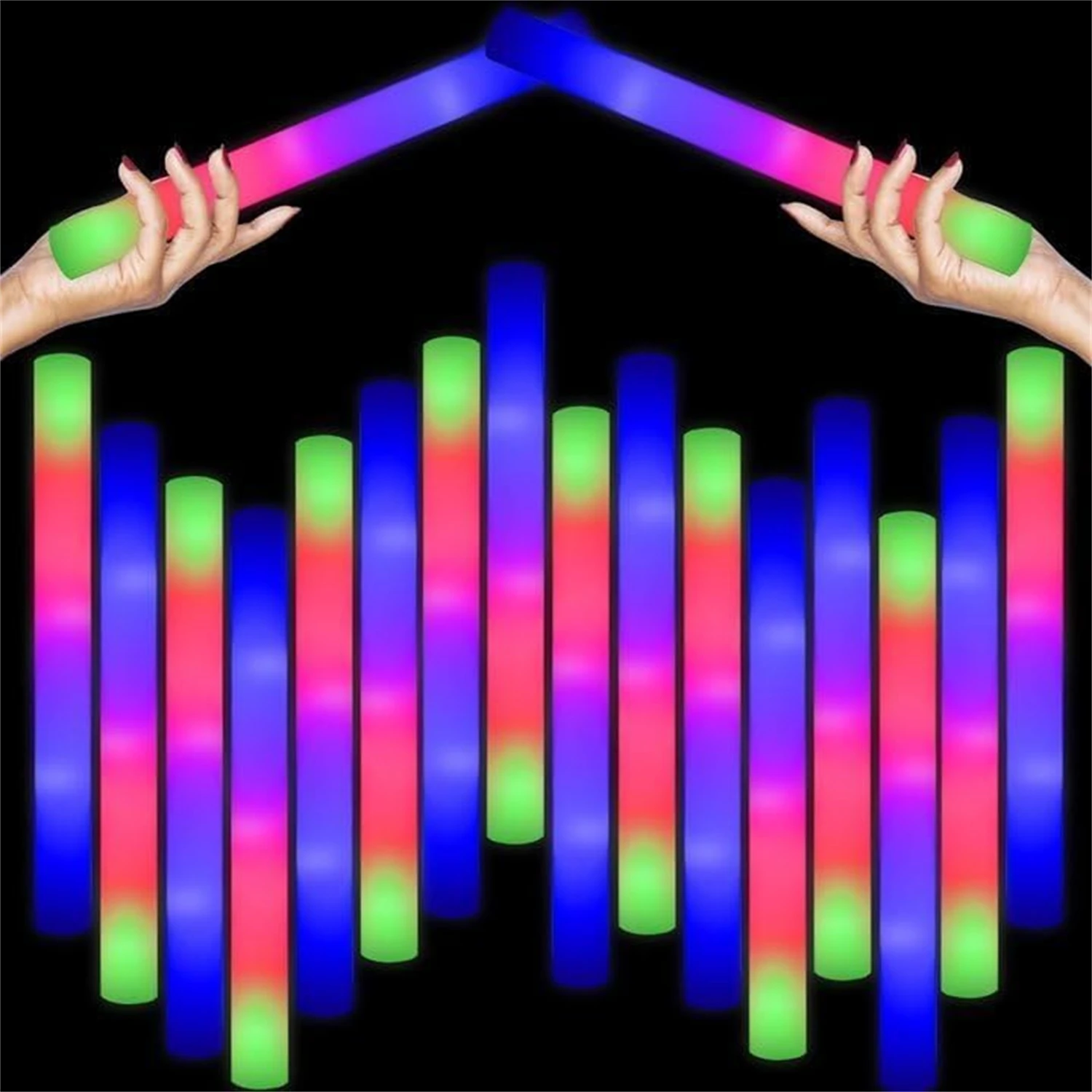 50 Adet LED Köpük Işık Çubukla - Flashing Led Foam Sticks Party incelemesi ve fiyatı