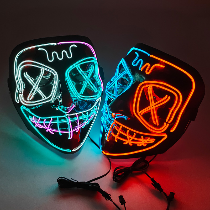 Kablosuz LED Parlayan Maske EL - Led Purge Mask Halloween incelemesi ve fiyatı