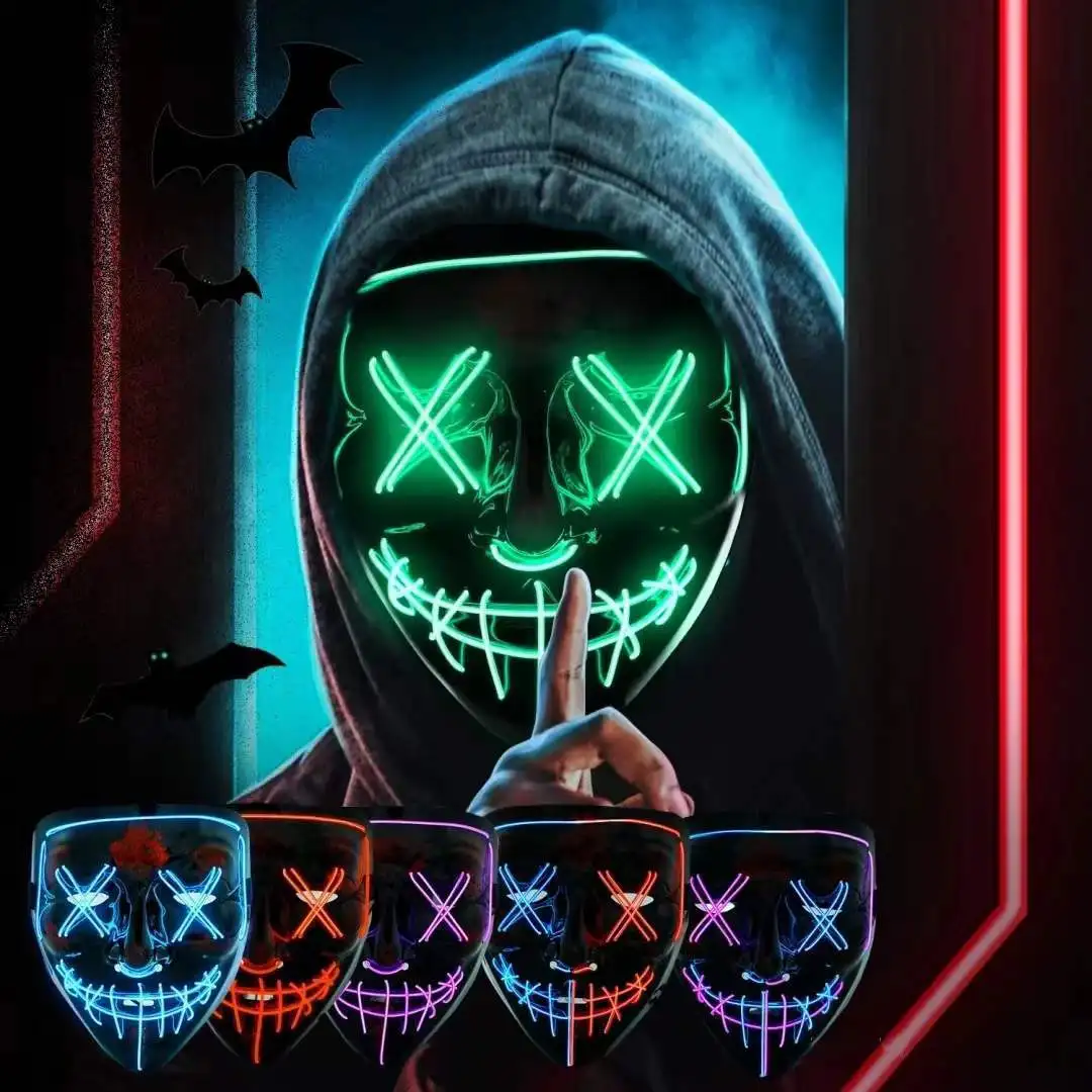 Kablosuz korkunç parlayan mask - Led Purge Mask Halloween incelemesi ve fiyatı