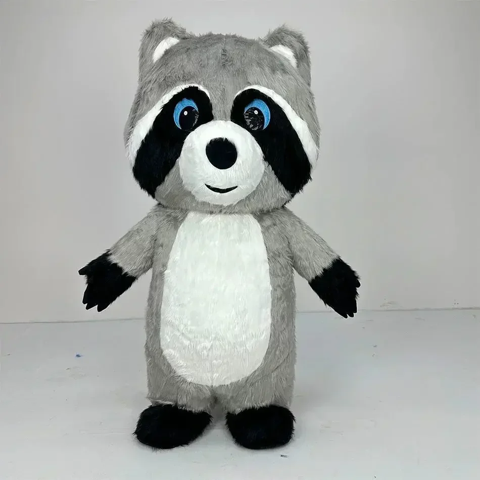 Gri Peluş Şişme Rakun Maskot K - Costumes incelemesi ve fiyatı