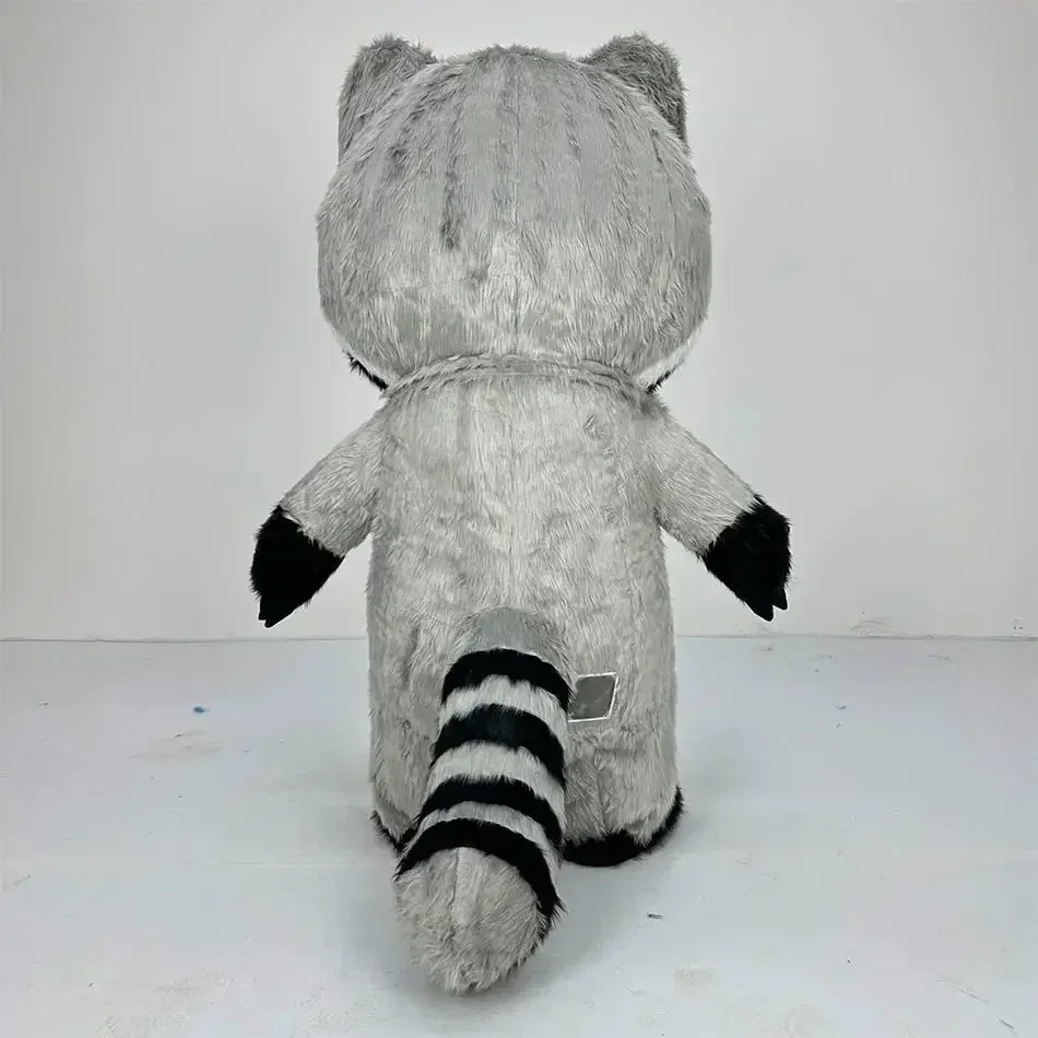 Gri Peluş Şişme Rakun Maskot K - Costumes incelemesi ve fiyatı