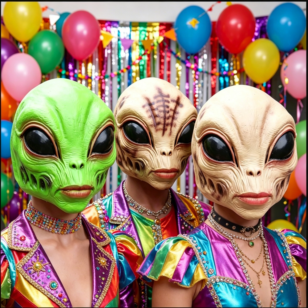 Cadılar bayramı Uzaylı Maskesi - Latex Alien Mask Realistic incelemesi ve fiyatı