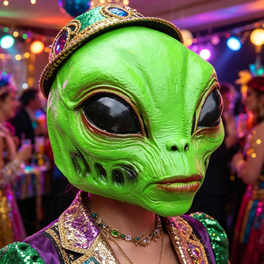 Cadılar bayramı Uzaylı Maskesi - Latex Alien Mask Realistic incelemesi ve fiyatı
