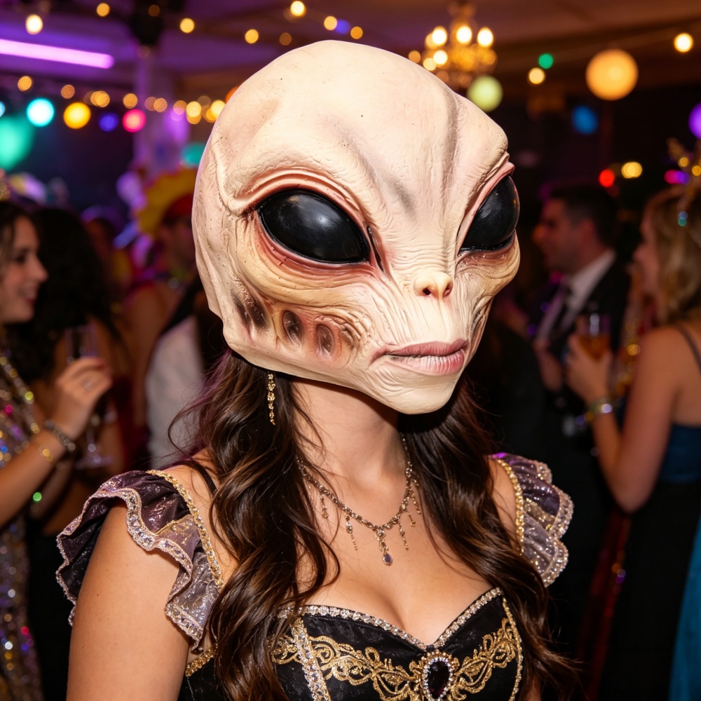 Cadılar bayramı Uzaylı Maskesi - Latex Alien Mask Realistic incelemesi ve fiyatı