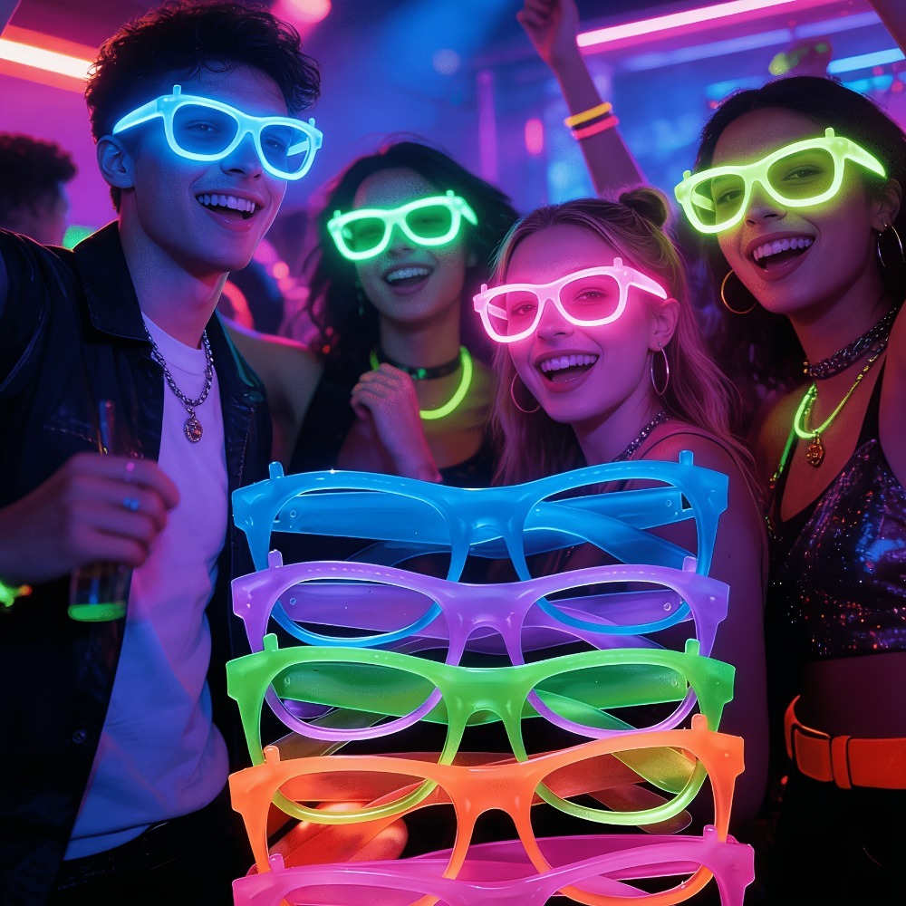 5/12 adet UV karanlıkta parlay - Glow In The Dark Party Glasses incelemesi ve fiyatı