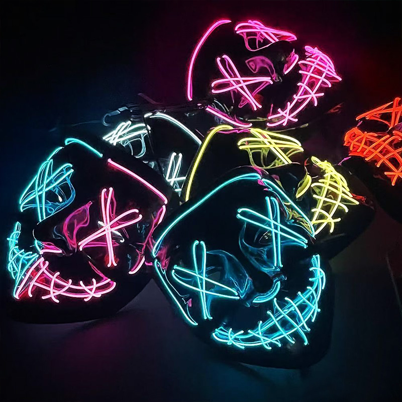 Korkunç Kablosuz Işıklı LED Pu - Led Purge Mask Halloween incelemesi ve fiyatı